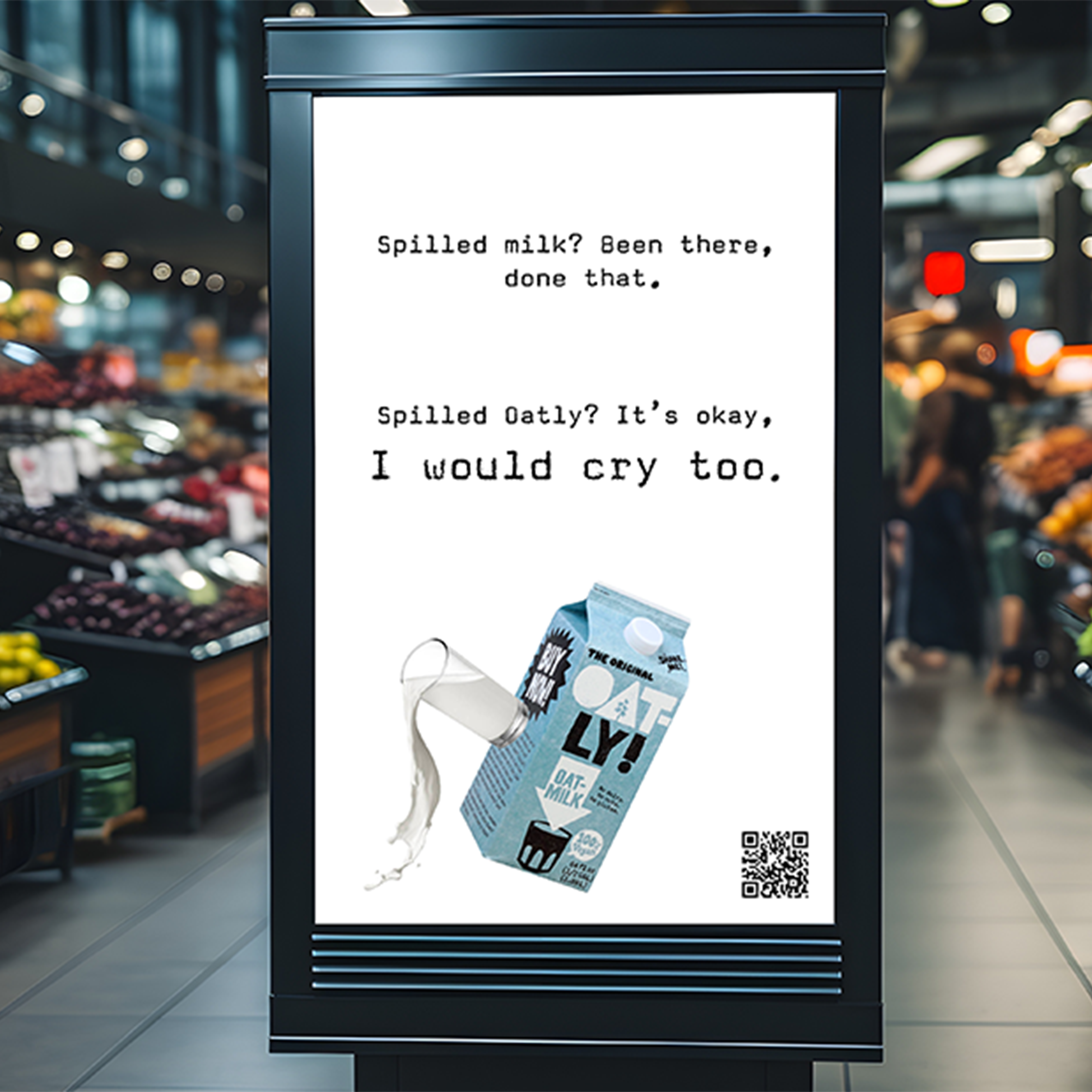 Zaha Hadid poster on a street sign